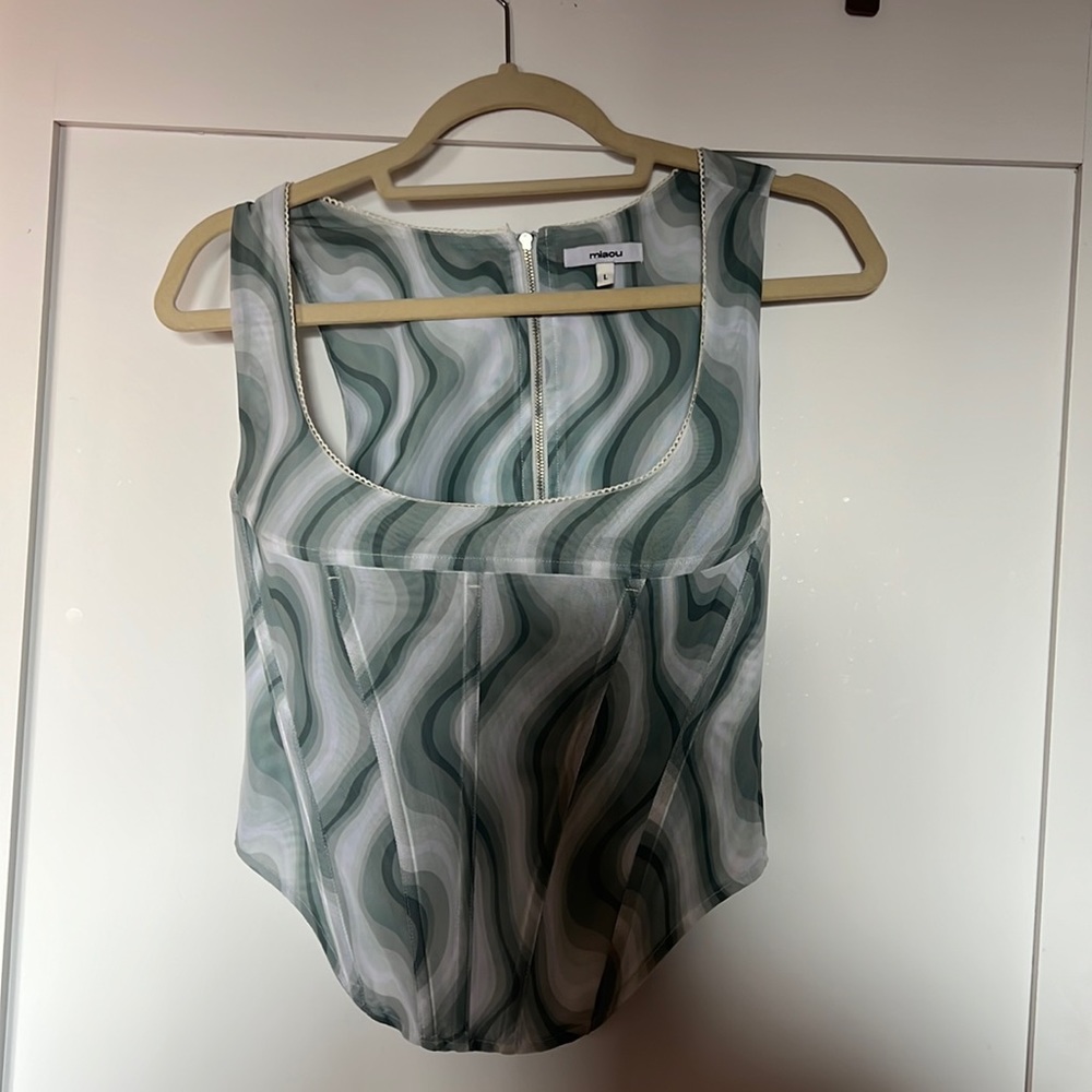 Miaou Campbell Corset in Swerve size L